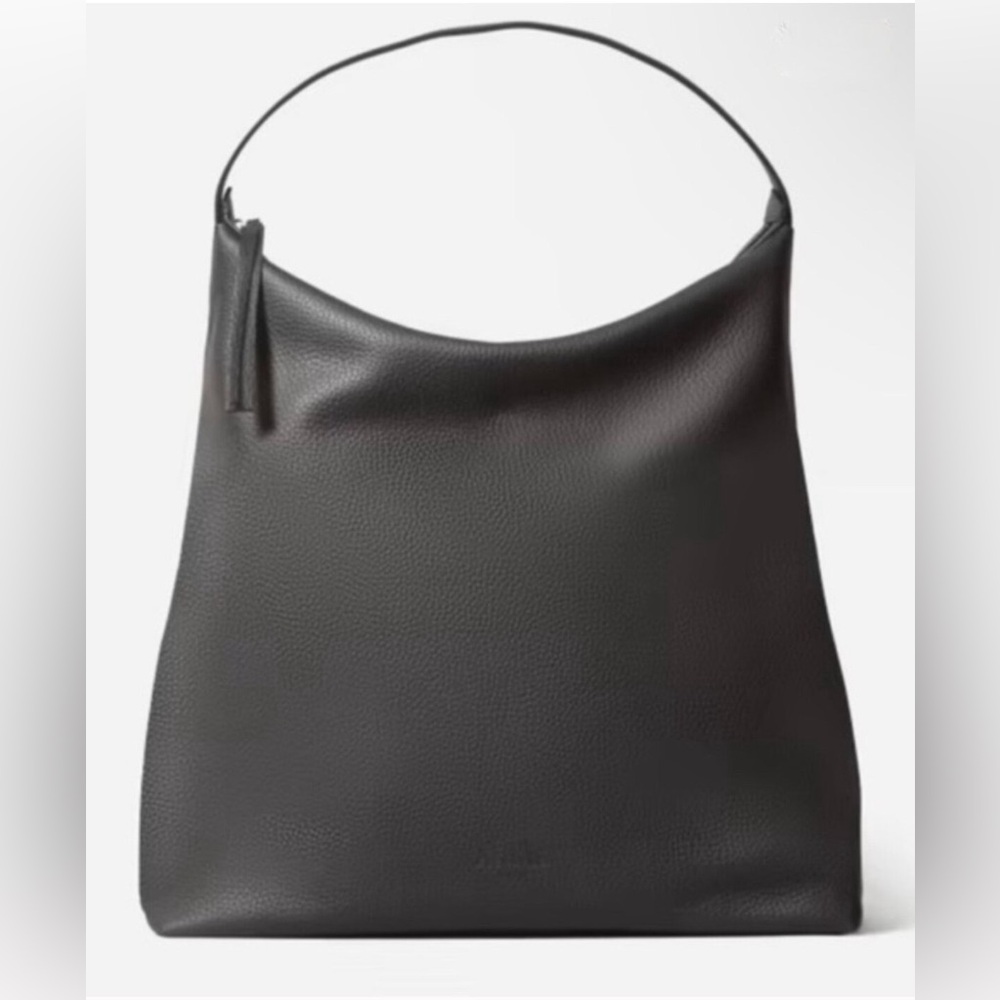 NWT Everlane The Boss Bag in Black Pebbled Italian Leather